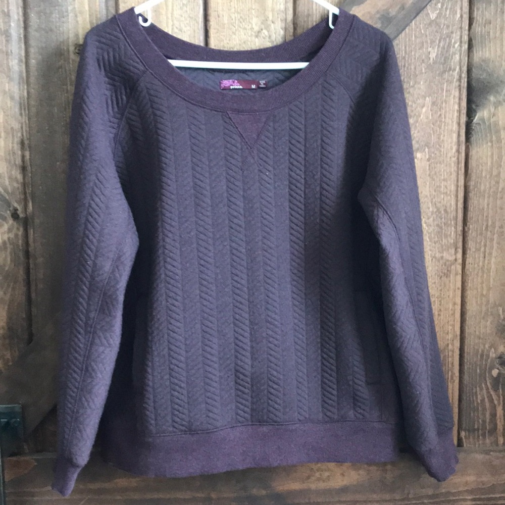 Deep purple long sleeve top